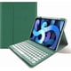 thumbnail image 2 of iPad 10th Generation 2022 Keyboard Case with Mouse Cute Round Keys Detachable Bluetooth Keyboard Slim Smart Cover with Pencil Holder (Dark Green), 2 of 4