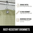 thumbnail image 6 of GORILLA GRIP Waffle Shower Curtain, Thick Weighted Fabric, Wrinkle and Rust Resistant, Classic Hotel Quality Design, Machine Wash, 72x72, Sage, 6 of 9