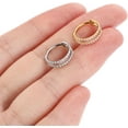 thumbnail image 4 of 316L Surgical Steel Conch Helix Piercing Jewelry Cartilage Hoop Earring Septum Ring Nose Ring Rook Lobe Daith Tragus Piercing Jewelry 16G Double/Triple Hoop, 4 of 5