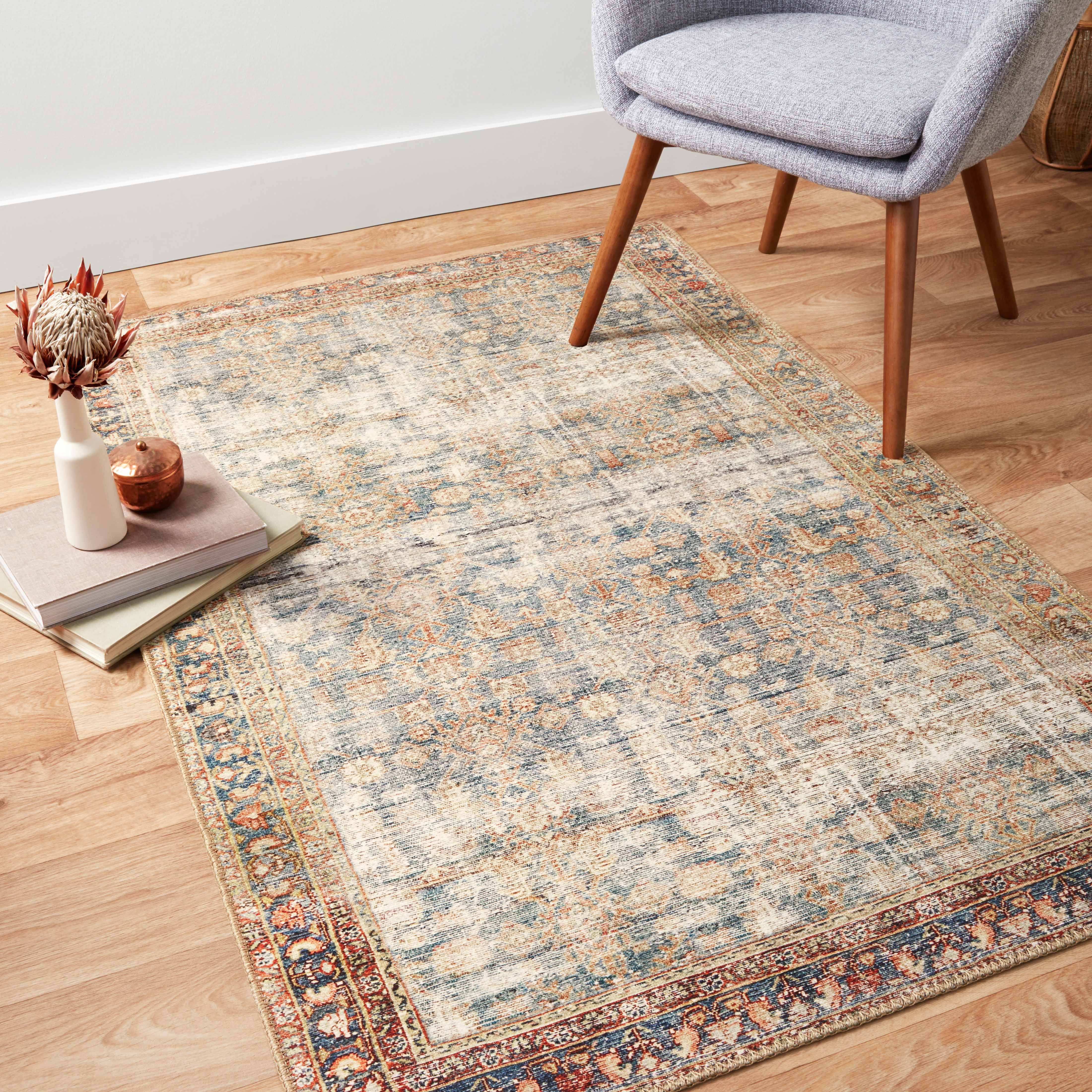 Echo Loom Grand Havana Marine / Spice 3'-6" x 5'-6" Accent Rug