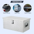 thumbnail image 4 of EDTara 20 Inch Aluminum Diamond Plate Tool Box With Lock and Keys, Heavy Duty Waterproof Truck Storage Organizer Chest for Pick Up Truck Bed, Rv Trailer/Van With Side Handle, 4 of 6
