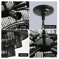 thumbnail image 6 of Rustic 4-Tier Hemp Rope Chandelier - 20" Boho Pendant Light, 6 of 9