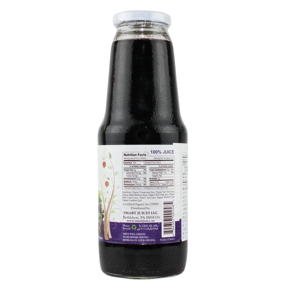 Smart Juice Organic Antioxidant Force 100% Juice 33.8oz