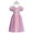 Purple, variant on IBTOM CASTLE Kids Girls Princess Puff Sleeve Dresses + Crown Movie Character Costume Halloween Cosplay Fancy Dress Up Gown 3-4 Years Pink