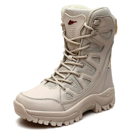 

Akiihool Men s Snow Boots Wide Width Mens Casual Shoes Slip On Oxford Comfortable Mens Snow Boots Winter Boots (Beige 9)