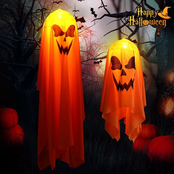Luces de decoración de fantasmas de Halloween Diseño de Halloween LED Accesorios de decoración de Halloween Luces de cadena USB Luces de tela de araña de Halloween oso de fresa Hogar