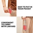 thumbnail image 5 of JIALIOU Nylon Trifold Card Wallet with ID Window Zipper Pocket for Men Women Teen Plain Red, 5 of 7
