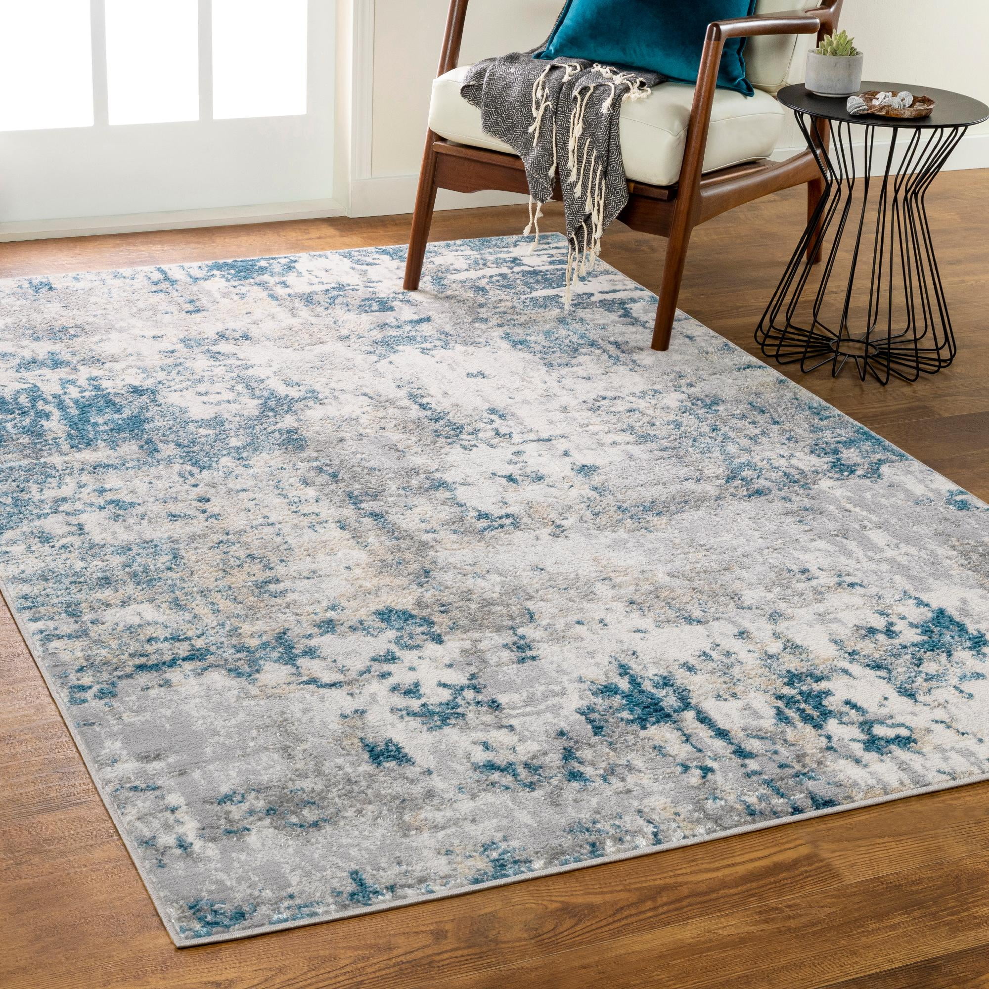 Mark&Day Area Rugs, 3x4 Sheldahl Modern Teal Area Rug (3'1