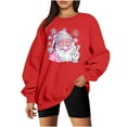 thumbnail image 6 of Christmas Womens Sweatshirts Merry Xmas Graphic Printed Sweaters Long Sleeve Crew Neck Blouses Casual Funny Holiday Shirts Pullover Top, 6 of 8