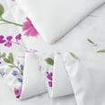 thumbnail image 6 of Smuge 3 Pcs Floral Bedding Comforter Set Purple Flower Queen/Full Size Bed in a Bag Fitted Pillowcases for Adult, 6 of 8