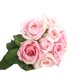 thumbnail image 2 of Gwong Decoración hogareña 1 ramo 9 cabezas artificial rosa boda boda novia ramo decoración casera flor Gwong 18357, 2 of 6
