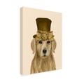 thumbnail image 2 of Trademark Fine Art 'Golden Retriever, Hat and Bow' Canvas Art by Fab Funky, 2 of 3