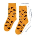 thumbnail image 4 of Huowey Halloween Socks For Men Women Crew Cotton Pumpkin Ghost Pattern Fall Winter Soft Festival Party Socks, 4 of 5