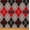 Ohio State University Argyle, variant on Grand Valley State Super Soft Fleece Classic Geometric Design-Sold by the Yard