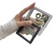 thumbnail image 4 of 9 Portable Hand Jewelry Badge Storage Box PE Film Suspended Jewelry Box Dust-proof and Oxidation-proof Earrings Earrings Storage 7*7cm (White), 4 of 5