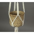 thumbnail image 3 of Rope Hanging Cement Succulent Bowl Flower Pot Home Decor Decorative Planter, 3 of 3