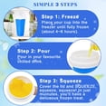 thumbnail image 2 of Slushie Cup FANS-ONE Frozen Magic Squeeze, paquete de 2, azul+verde, 2 of 7