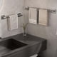 thumbnail image 1 of Toallero de baño- Toalleros para baño montado en la pared- Organizador de toallas de mano de baño resistente- Barra de toalla de decoración moderna para el hogar- Barra individual gris, 1 of 8