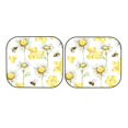 thumbnail image 7 of Kll Sweet Honey Windshield Sun Shade 2-Piece Foldable Car Front Window Sunshade For Most Sedans Suv Truck - Auto Sun Blocker Visor Protector Blocks Max Uv Rays - Medium, 7 of 7