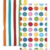 Hoffmaster Group 936531 Elise Rainbow Dots & Stripes 3 Ply Guest Towels - 16 per Case - Case of 12