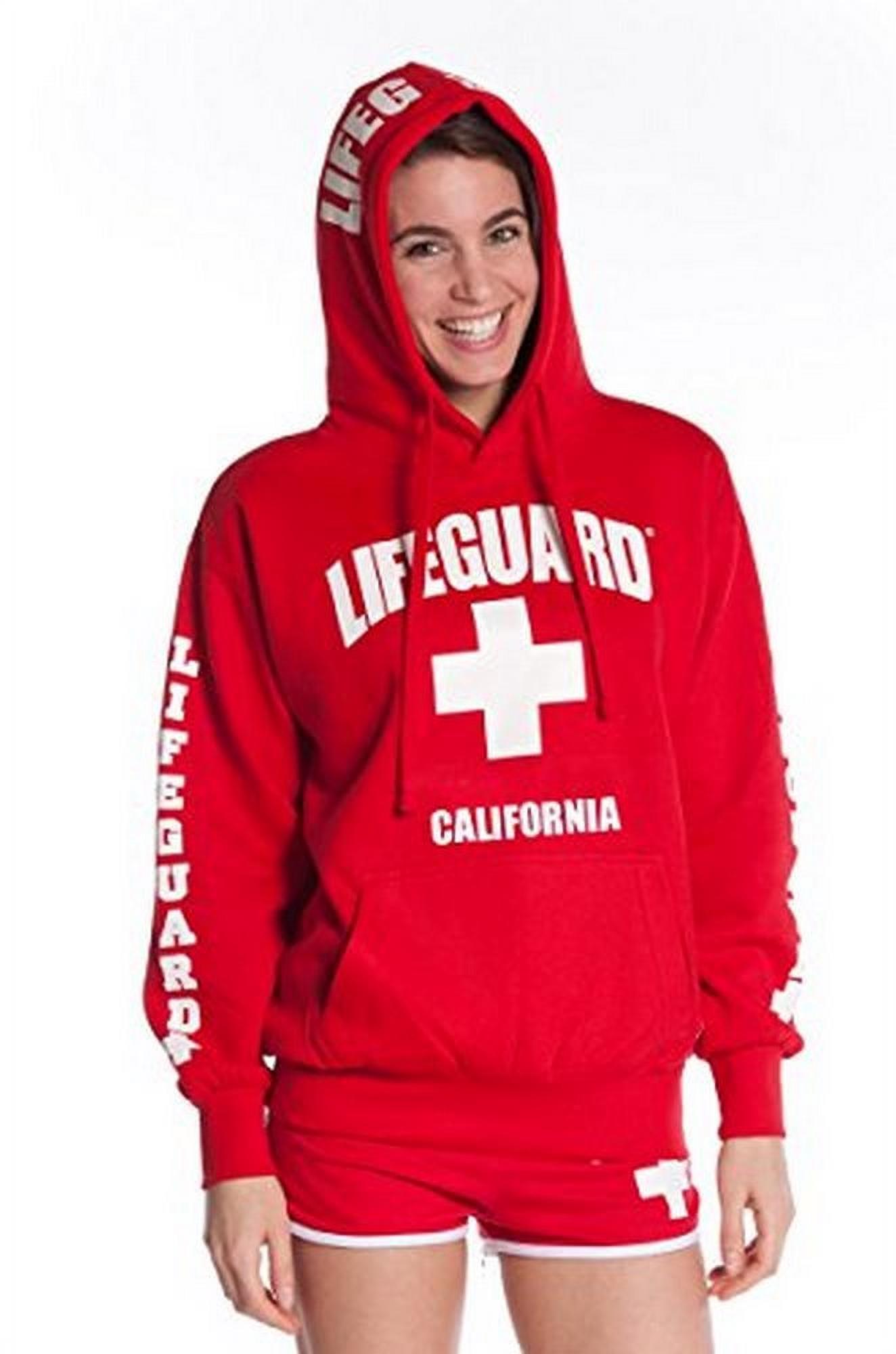 LIFEGUARD Officially Licensed Ladies California Hoodie Sweatshirt Apparel for Women, Teens and Girls Red - image 2 of 2