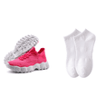 thumbnail image 1 of Zapatos livianos para caminar zapatos deportivos de malla cómodos para mujeres (42) Rose rojo rojo, 1 of 8