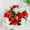 red, variant on Flower Balls Wedding Rose Centerpieces: Fake Flowers Kissing Balls Decor Artificial Floral Arrangements Flower Bouquet of Roses Home Party Table DIY Decorations wine