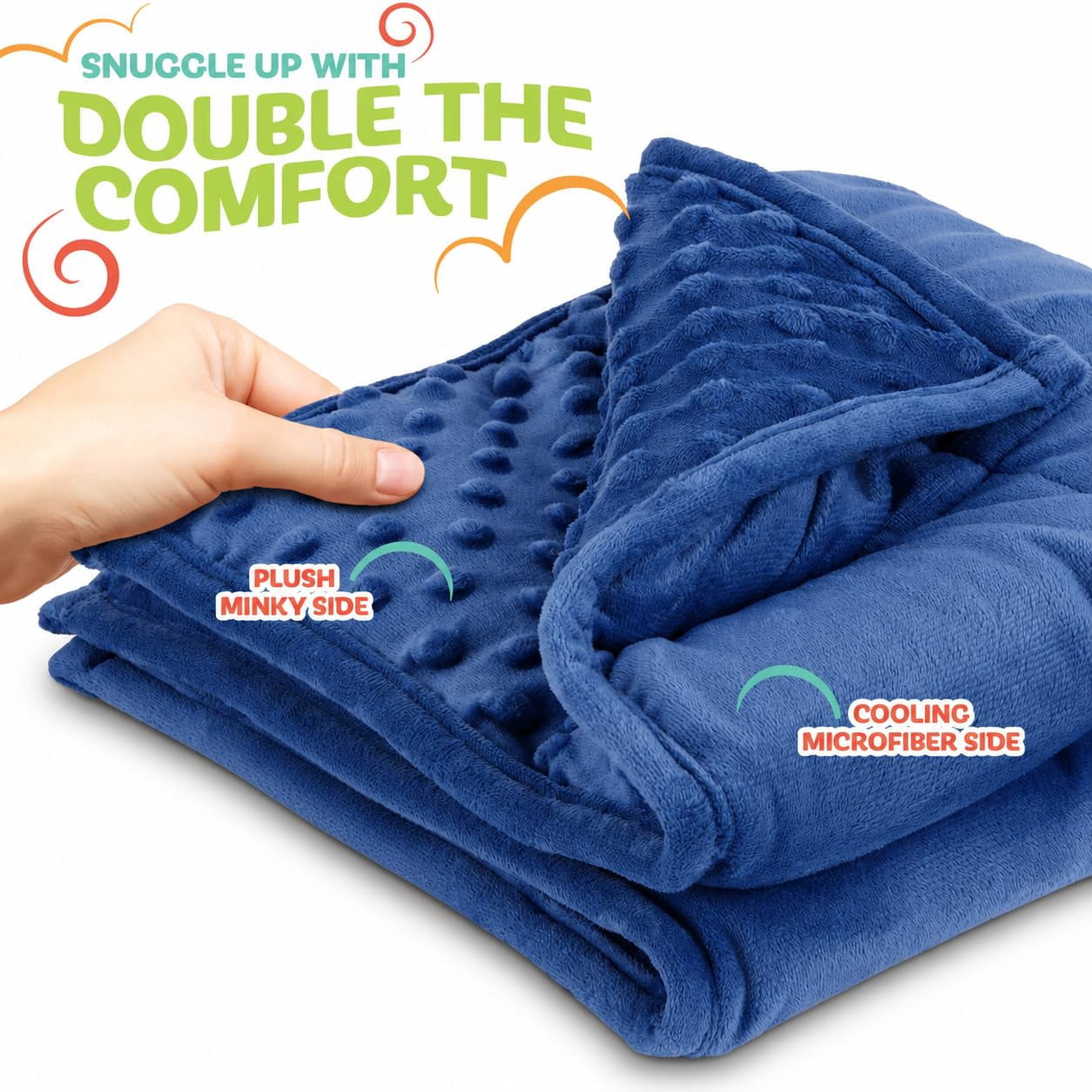 Modern Innovations Weighted Lap Blanket Blue 7Lb