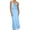 Light Blue, variant on Women's Satin Asymmetrical Midi Dress 100% Polyester Elegant Eveningwear for Special Occasions and Chic Parties