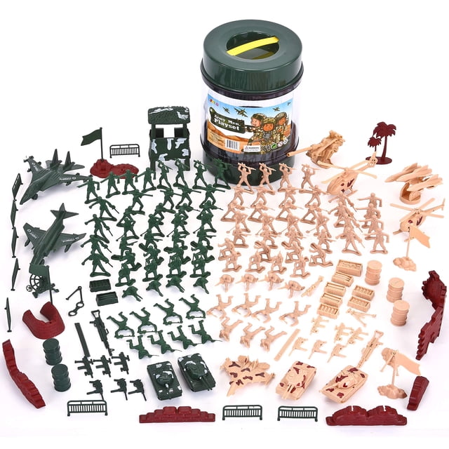 Set de juego Joyin para soldados militares, 164 piezas, con aviones y tanques