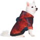 thumbnail image 2 of Fotbe Red And Blue Fire Sudadera con Estampado para Perros Pequeños – Suéter con Capucha para Mascotas, Tela Suave de Forro Polar con Bolsillo-Medium, 2 of 7
