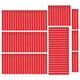 thumbnail image 3 of 100 Uds. Correa de amarre para caña de pescar, banda de fijación para caña, soporte elástico para envoltura, diseño de gancho y bucle, color rojo, 3 of 5