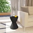 thumbnail image 2 of Mesa auxiliar LeisureMod Boyd Modern Plastic Black, 2 of 8