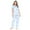 Light Blue, variant on Women's Short Sleeve Floral Pajama Set