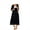 Black, variant on Maxcozy Maternity Nightgown Women Loose Round Neck Short Sleeved Zipper Pajamas Sleepwear with Pockets