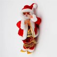 thumbnail image 2 of Kearding Juguete de cuerda de cuentas de escalada, juguete de música portátil alimentado por batería, muñeco de peluche de Papá Noel, Kits de decoración para fiestas, 2 of 6