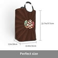 thumbnail image 3 of Waterproof Collapsible Laundry Hamper, Star Explosion Aluminum Handle Laundry Bag Storage Basket, 50L, 3 of 6