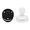 Black White, variant on CutiePlusU Adult Sized Pacifier Round Shape 2 Pack Pink Blue