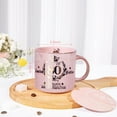 thumbnail image 2 of 80th Birthday Gifts for Women, 14oz Pink Coffee Mug with Gold Pattern, Best Gifts for 80 Year Old Grandma, Mom, Sister, Friend, Fabulous 80 Limited Edition, 1943 Birthday Gifts for Women., 2 of 7