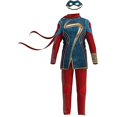 thumbnail image 3 of FeiKong Disfraz de superhéroe de la serie Marvel para mujer, disfraz de Capitán Marvel, uniforme de Halloween, 3 of 5