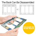 thumbnail image 4 of Yayeee Rocker Switch Wall Plate 2-Gang 4.7"x4.6" Home Decorative Outlet Cover, Retro Mountain, 4 of 6