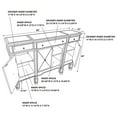 thumbnail image 2 of Pemberly Row Mirrored Wood Console in Silver, 2 of 12