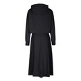 thumbnail image 5 of Maoxin Women Skirt Women's Long Sleeved Hooded Sweatshirt Skirt Set ,Black,M, 5 of 6