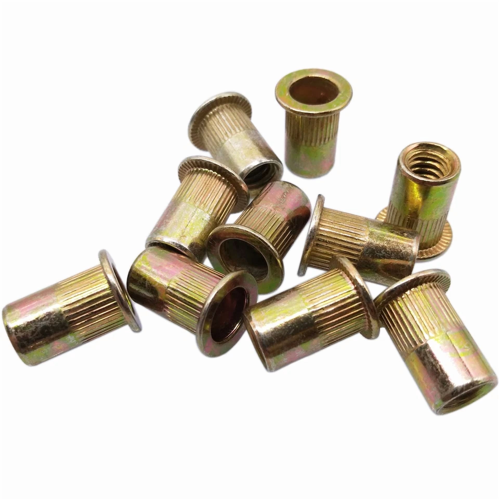 CIRCLE- 20Pcs M8 X 1.25 X 21Mm Lfk Steel Rivet Nut Rivnut Insert Nutsert