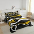 thumbnail image 3 of Erosebridal Abstract Stripes Bedding Twin Comforter Set,Geometric Circle Down Comforter,Breathable Reversible Bedding Sets Twin with Comforter,Lines Decor,3pcs, 3 of 8