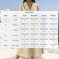 thumbnail image 3 of HAPIMO Women Maxi Dress With V Neck Puff Sleeves Side Pockets For Daily Wear And Vacation Khaki M, 3 of 5