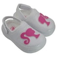 thumbnail image 2 of Barbie Girls' Faux-Fur Lined Sparkle Clogs Color: white Size: 9 - 12 months, 2 of 8