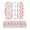 Strawberry and Pink Polka, variant on Plastic Pencil Box Large Capacity Pencil Boxes Clear Boxes with Snap-Tight Lid Stylish Office Supplies Storage Organizer Box Rainbow and Rabbit Pattern