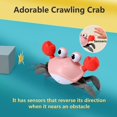 thumbnail image 2 of Toy Crawling Crab Tummy Time para niñas de 0 a 12 meses, color rosa, 2 of 6