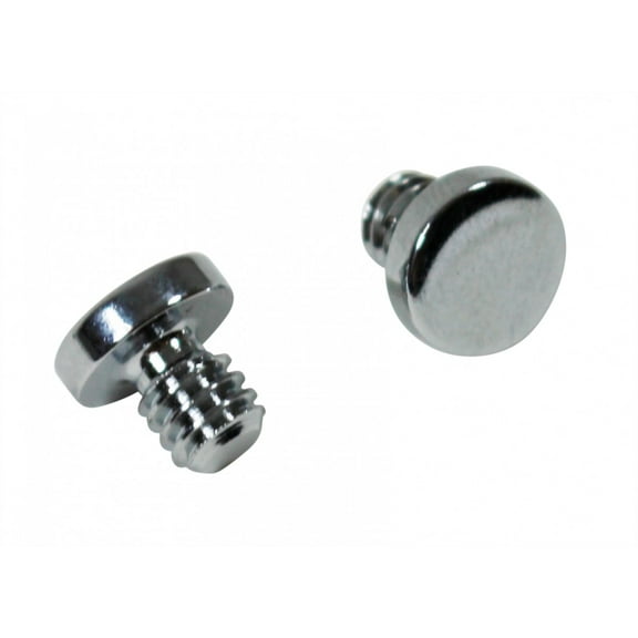 Renovators Supply Bright Chrome Plated Medium Cabinet Door Hinge Finial Pair Kitchen Cabinet Hinge Finial w/Coin Tip